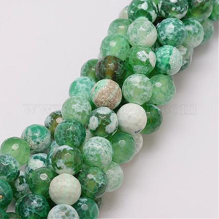 Natural Fire Crackle Agate Bead Strands G-G882-10mm-B01-1