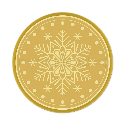 Adesivi autoadesivi in lamina d'oro in rilievo DIY-WH0211-023-1