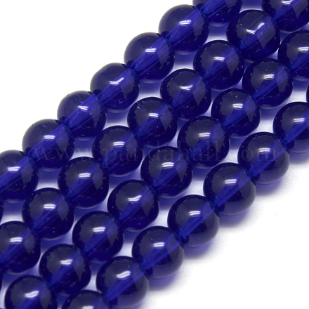 Glass Beads Strands GR8mm25Y-1