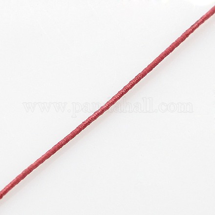 Rotondi monili che bordano fili elastici cavi di nylon NWIR-L003-B-08-1