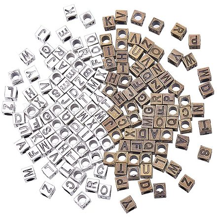 Pandahall elite 156 piezas letra alfabeto az cuentas PALLOY-PH0012-97-1