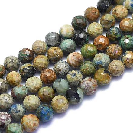Chapelets de perles en chrysocolle naturelle G-K310-A16-10mm-1