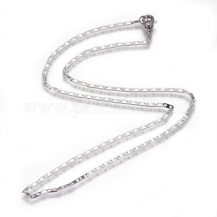 304 Stainless Steel Mariner Link Chain Necklaces NJEW-F261-11P-1