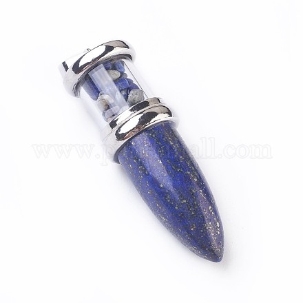 Lapis naturale del Lazuli grandi pendenti G-F639-08F-1