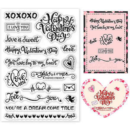 ORIGACH Sentiments Words Clear Stamps Silicone Transparent Stamps for Card  Making Decoration and DIY Scrapbooking