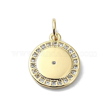 Подвески из латуни с микропаве и цирконием KK-H475-46G-1