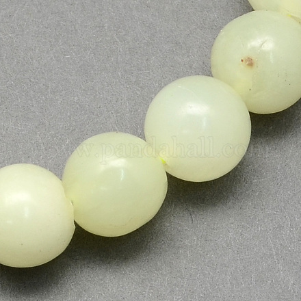 Tache verte naturelle jasper perles rondes G-S160-10mm-1