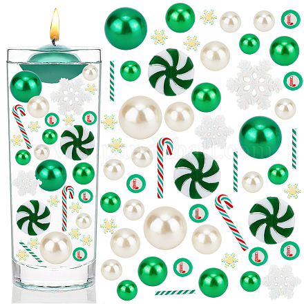 Benecreat riempitivi per vasi natalizi fai da te per candele galleggianti con perle centrotavola DIY-BC0009-68-1