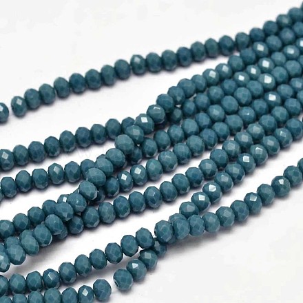 Chapelets de perles en rondelles facettées en verre X-GLAA-I033-3mm-05-1
