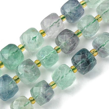 Chapelets de perles en fluorite naturel G-Q010-A12-01-1