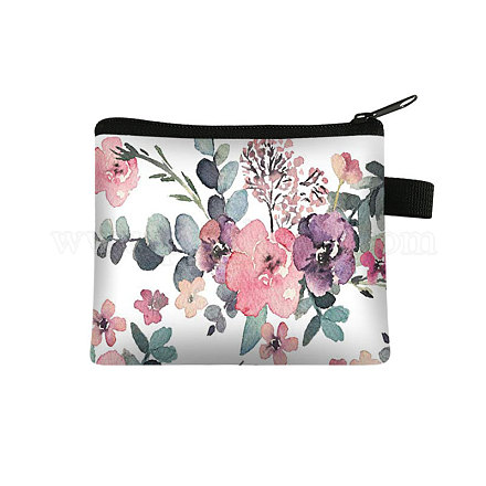 Flower Pattern Cartoon Style Polyester Clutch Bags PAAG-PW0016-15V-1