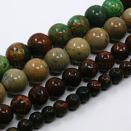 Natural Gemstone Beads Strands G-F078-6-10mm-M-1