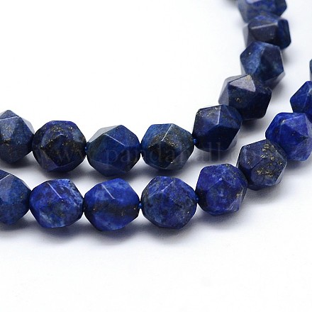 Natural Lapis Lazuli Beads Strands G-G029-8mm-8-1