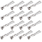 26Pcs #5 Alloy Zipper Sliders, Zip Pull Heads, Trapezoid, Platinum, 5.7cm