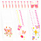 80 Sheets 4 Styles Butterfly Pattern Body Art Tattoos, PET Removable Fake Temporary Tattoos Paper Stickers, Mixed Color, 4.9~9.7x5.7~7x0.03cm, 20 sheets/style
