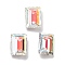 K9 Glass, Imitation Czech Rhinestone, Rectangle, Light Crystal AB, 8x6x3mm