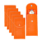 6 Sets Flocky Velvet Watch Storage Pouches, Double-Sided Envelope Watch Bag with Button, Rectangle, Coral, 13.4x7.1cm