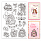 PVC Plastic Clear Stamps, for DIY Scrapbooking, Photo Album Decorative, Cards Making, Smiling Face, 160x110x3mm