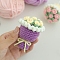 DIY Knitting Kits, Mini Bouquet, Old Rose, 6.5cm