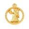 Twelve Constellations Alloy Pendants, Virgo, 22.5x19x2.5mm, Hole: 1.8mm