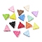 Opaque Acrylic Beads, Cheese, Mixed Color, 13x13.5x6.5mm, Hole: 2.6mm