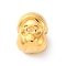 304 Stainless Steel Beads, Girl, Ion Plating(IP), Real 14K Gold Plated, 12.5~13x9.5~10x8.5~10mm, Hole: 3mm