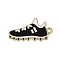 Alloy Enamel Pendants, Golden, Shoes, 14x25x1mm, Hole: 1.8mm
