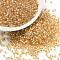 Cylinder Seed Beads, Silver Lined, Round Hole, Uniform Size, Goldenrod, 2x1.5mm, Hole: 0.8mm, about 40000pcs/bag, about 450g/bag