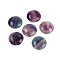 Natural Colorful Fluorite Cabochons, Half Round/Dome, 25x7~8mm