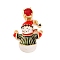 Christmas Theme Brass Micro Pave Cubic Zirconia Pendants, with Enamel, Real 18K Gold Plated, Snowman, 23.5x18x5mm, Hole: 4.5x2.5mm