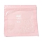 Rectangle Plastic Packaging Zip Lock Bags, Rabbit Print Top Self Seal Pouches, Pink, 24.8x26x0.01~0.15cm, Unilateral Thickness: 2.5 Mil(0.065mm)