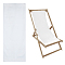 Oxford Canvas Chair, Beach Chair Cloth Replacement Supplies, Light Steel Blue, 1150x430x3.5mm