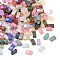 Glass 2-Hole Baking Paint Glass Seed Beads, Rectangle, Mixed Color, 5x2.5x2mm, Hole: 0.8mm, about 200pcs/bag