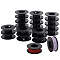 Plastic Spools, Black, 5.5x2cm, Inner Diameter: 2.5cm