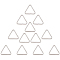 12Pcs Triangle Iron Linking Rings, Platinum, 41.5x45x4mm, Inner Diameter: 34x37.5mm