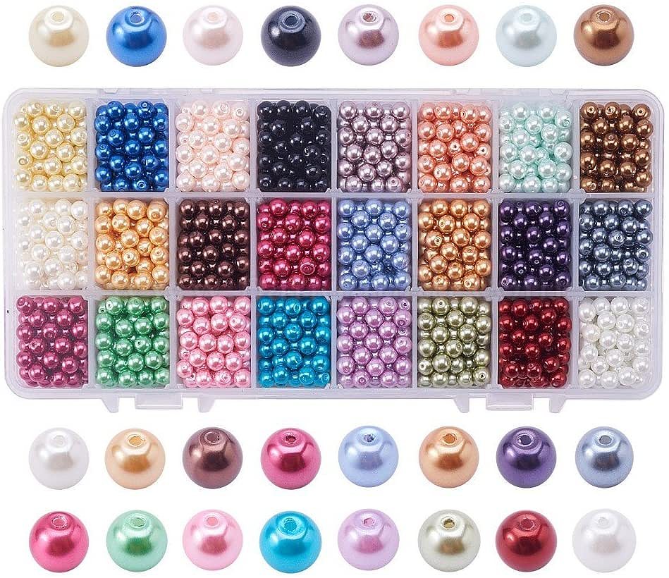 Shop EcoFriendly Dyed Glass Pearl Round Beads for Jewelry Making