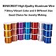 BENECREAT 18 Gauge(1mm) Aluminum Wire 492 FT(150m) Anodized Jewelry Craft Making Beading Floral Colored Aluminum Craft Wire - Gold AW-BC0001-1mm-03-7