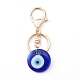 Handmade Lampwork Evil Eye Keychain KEYC-JKC00237-02-1