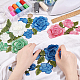 arricraft 4 Pairs Flower Lace Embroidered Applique Patches DIY-HY0001-38-3