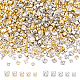 Superfindings 840 pz 5 stili cucire su strass di vetro perline montee 2 colori semicircolari flactback cucire su cristalli artiglio per l'artigianato costume vestiti gioielli KK-FH0004-30-1
