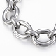 304 acier inoxydable Rolo chaînes bracelets BJEW-A109-09P-2