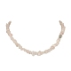 Collana con perline di quarzo rosa naturale e braccialetto elastico SJEW-JS01281-02-4