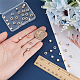 Benecreat 40 pièces de véritables perles en laiton plaqué or 18 carats KK-BC0009-37-3