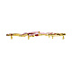 Chinese Style Alloy Enamel Chandelier Components Links X-ENAM-E329-67B-G-5