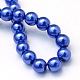 Chapelets de perles rondes en verre peint X-HY-Q003-14mm-28-4