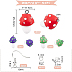 CHGCRAFT DIY Mushroom Dangle Earring Making Kits DIY-CA0003-91-2