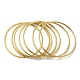 7 pièces 304 ensembles de bracelets fins en acier inoxydable BJEW-L664-022K-G-1