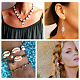 Cheriswelry 60pcs 6 perles de coquille de cauris naturelles imprimées de style SSHEL-CW0001-8