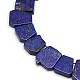 Piedras preciosas naturales lapis lazuli de abalorios hebras X-G-L157-01-2