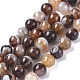 Chapelets de perles en agate à rayures naturelles/agates à bandes G-G582-10mm-55-1